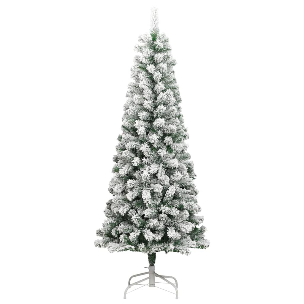 vidaXL Artificial Hinged Christmas Tree 300 LEDs & Ball Set 82.7"-4