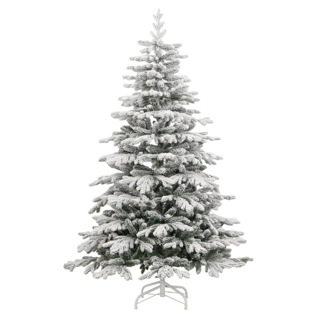 vidaXL Artificial Hinged Christmas Tree 300 LEDs & Ball Set 70.9"-3