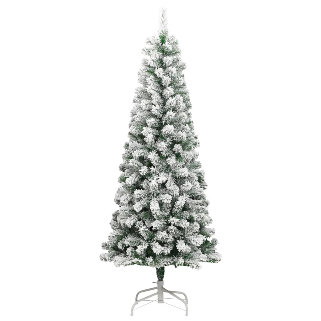 vidaXL Artificial Hinged Christmas Tree 300 LEDs & Ball Set 70.9"-3