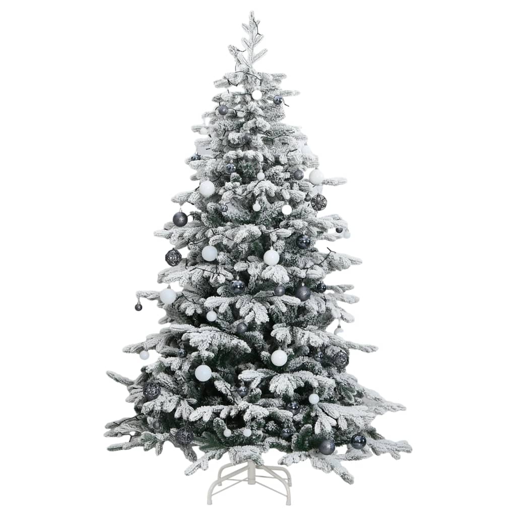 vidaXL Artificial Hinged Christmas Tree 300 LEDs & Ball Set 82.7"-2