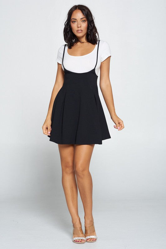 Nylon Ponte Mini Dress