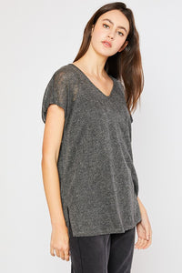 Front Pocket Dolman Sleeve Top