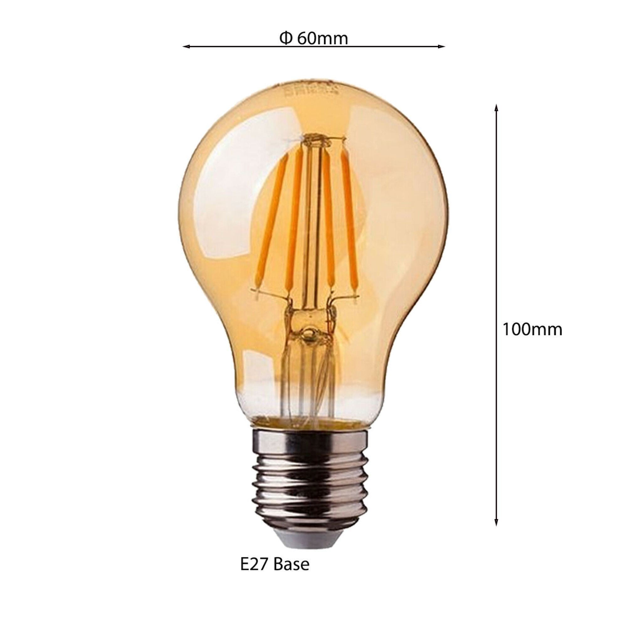 A60 E27 4W LED Bulbs 1/3/5/10 Pack