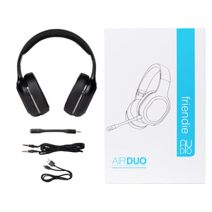 AIR Duo Matte Black (Over Ear Wireless Headphones)