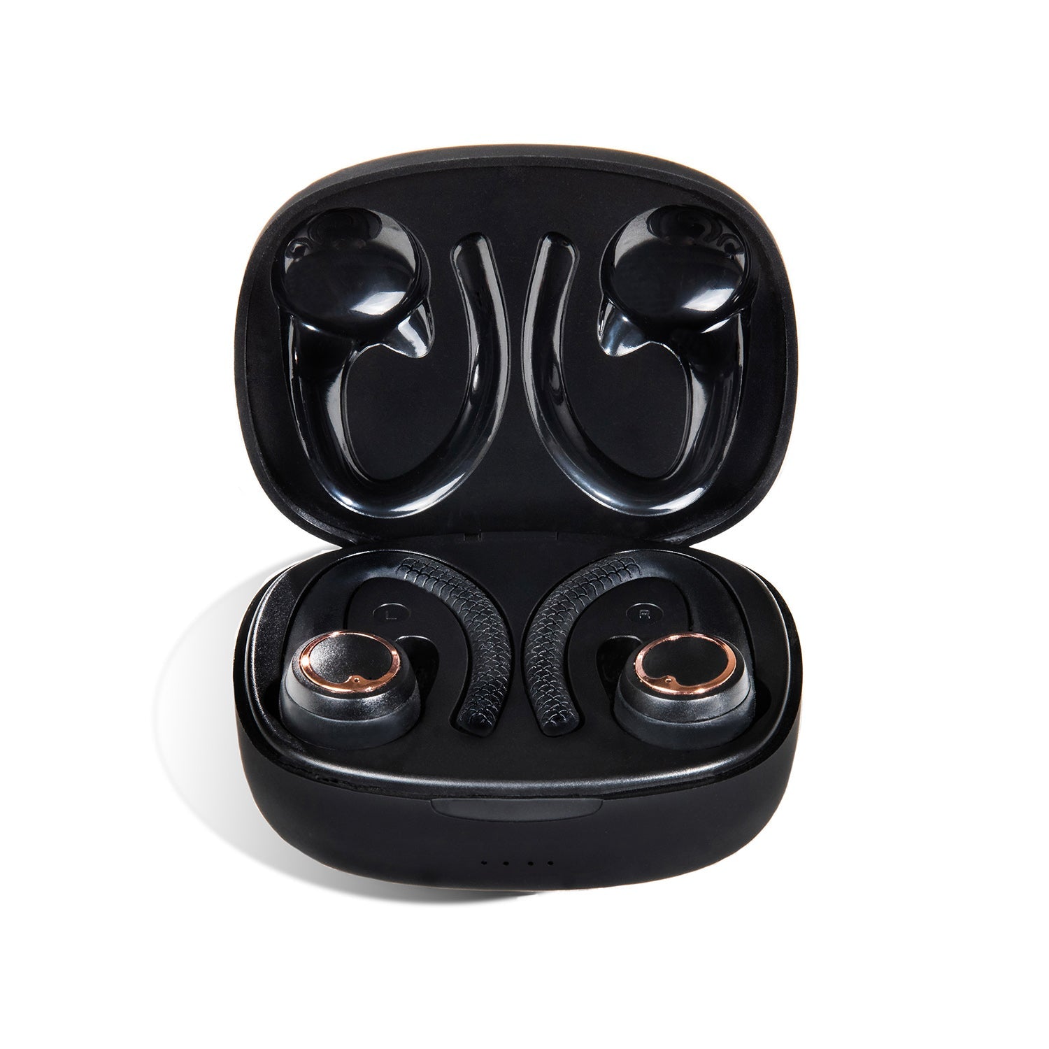 AIR Active 2.0 Matte Black Rose Gold Sport Earbuds (In Ear Wireless Headphones)