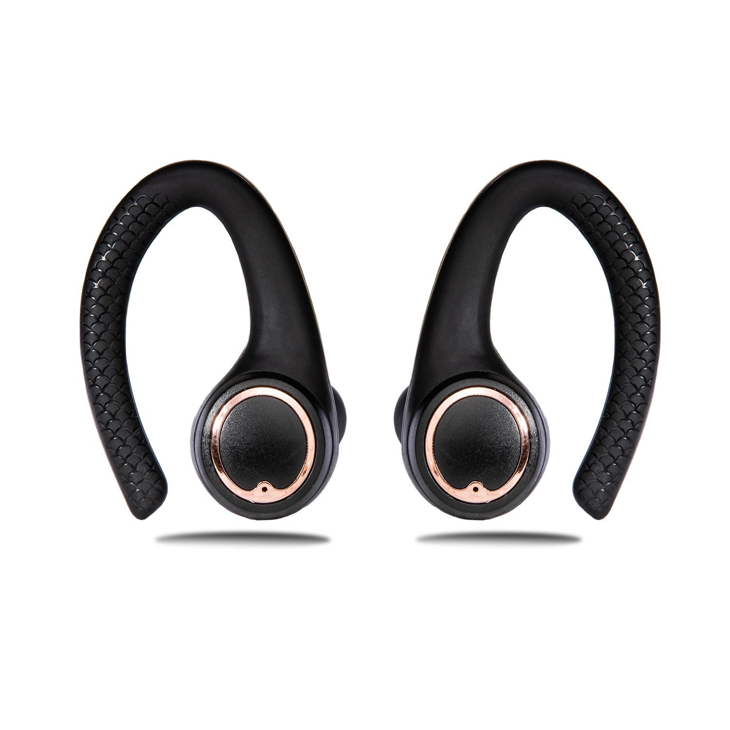 AIR Active 2.0 Matte Black Rose Gold Sport Earbuds (In Ear Wireless Headphones)