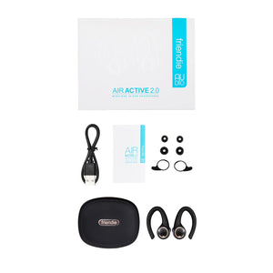 AIR Active 2.0 Matte Black Rose Gold Sport Earbuds (In Ear Wireless Headphones)