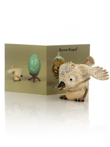 Beige Bird with Egg Trinket Box-2