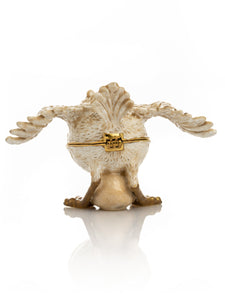 Beige Bird with Egg Trinket Box-6