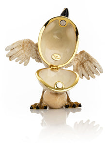 Beige Bird with Egg Trinket Box-5