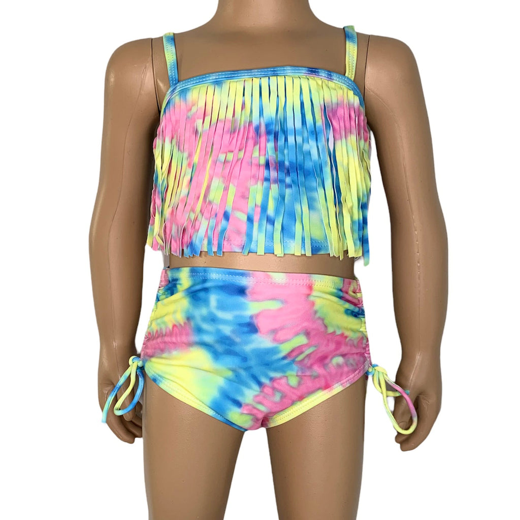 AL Limited Girls 2 piece Pastel Tie Dye Tankini Swimsuit - 99fab 