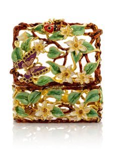 Decorated Flowers Trinket Box-6