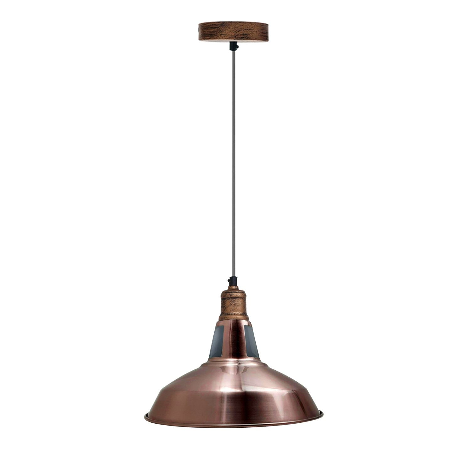 Metal Barn Slotted Shade Pendant