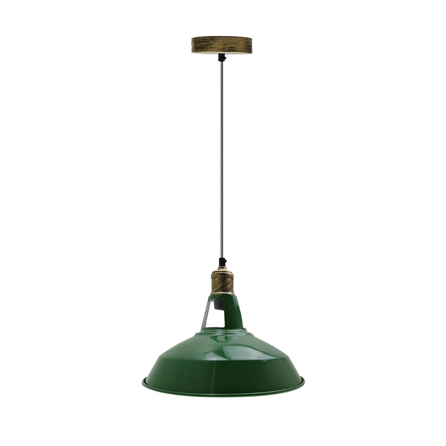 Metal Barn Slotted Shade Pendant