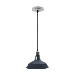 Metal Barn Slotted Shade Pendant