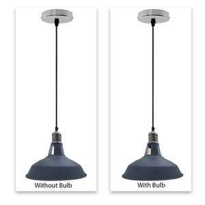 Metal Barn Slotted Shade Pendant