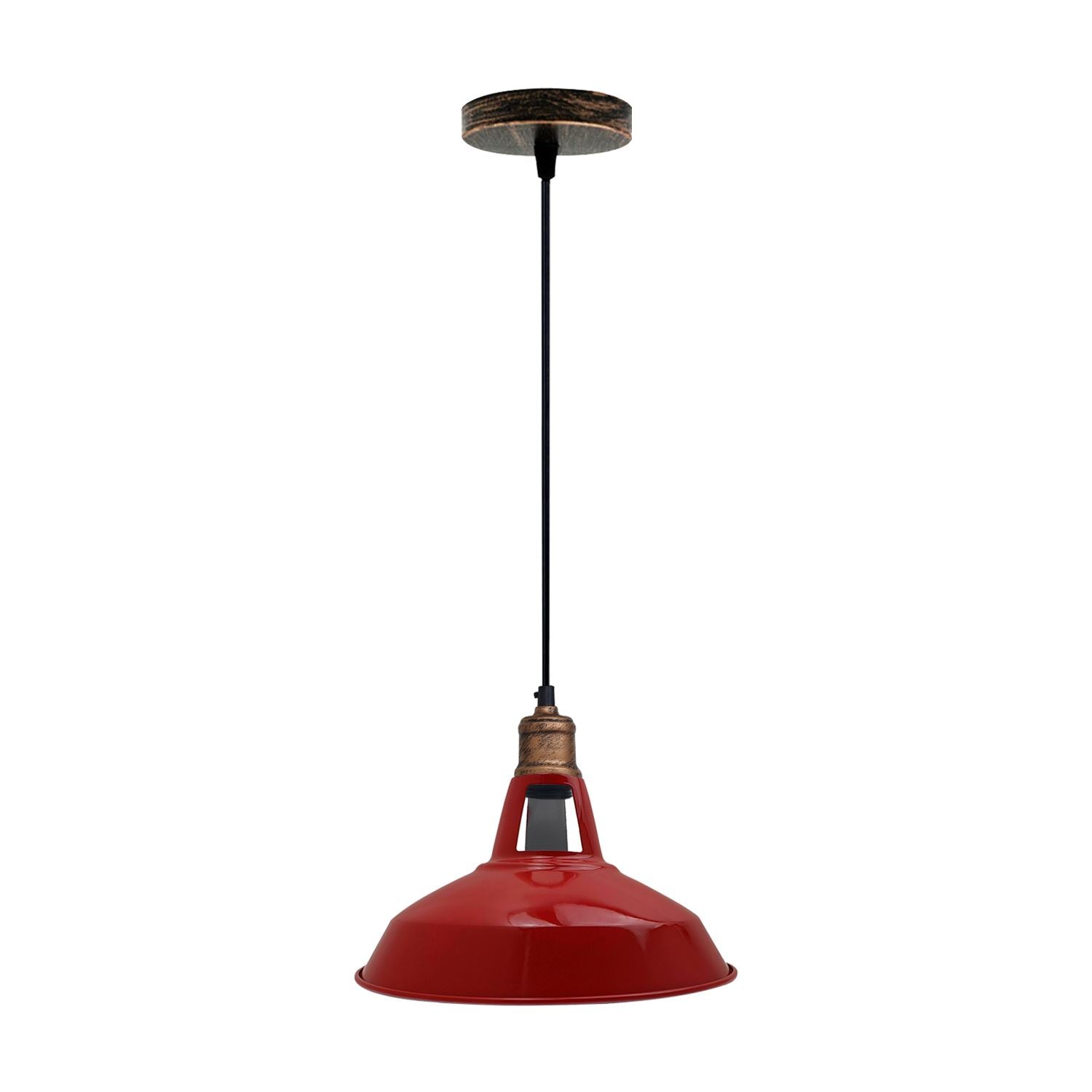 Metal Barn Slotted Shade Pendant