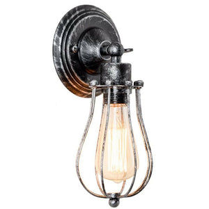 Birdcage Balloon Shape wall light Brushed Silver