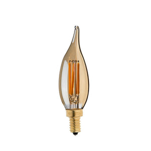 E12 4W C35 LED Candelabra Bulbs 2200K Warm White Dimmable LED Filament Bulb~1041-0