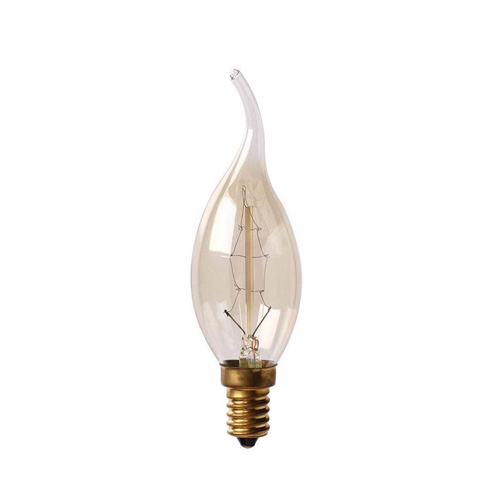 C35 E14 60W Vintage Bulb Pack 5