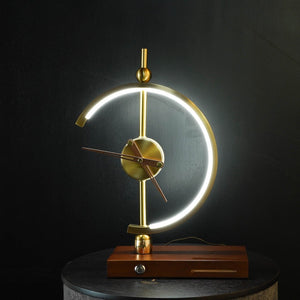 Golden Time Clock Lamp