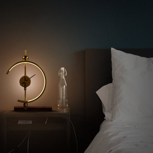 Golden Time Clock Lamp