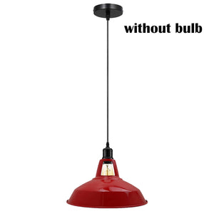 Barn Slotted Metal E27 Base Holder Custom pentant Light Set Indoor Lighting Colorful  Ceiling Fixture~1147