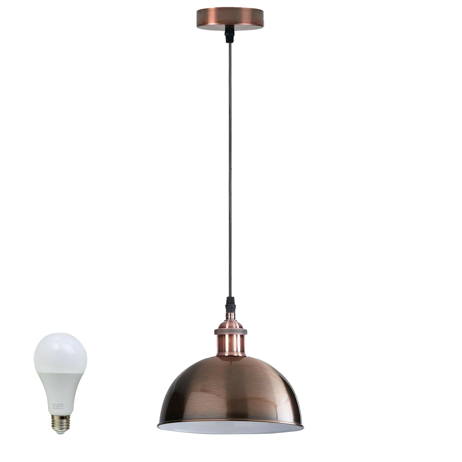 Vintage Industrial Metal Ceiling Pendant Light Copper Shade Modern~1449