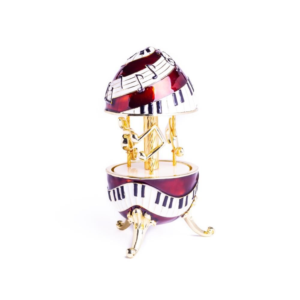 Piano Musical Carousel with Music Clef and Notes