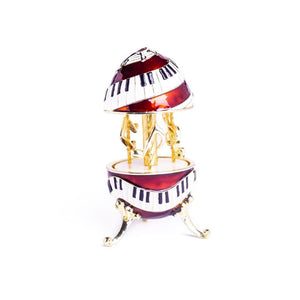 Piano Musical Carousel with Music Clef and Notes