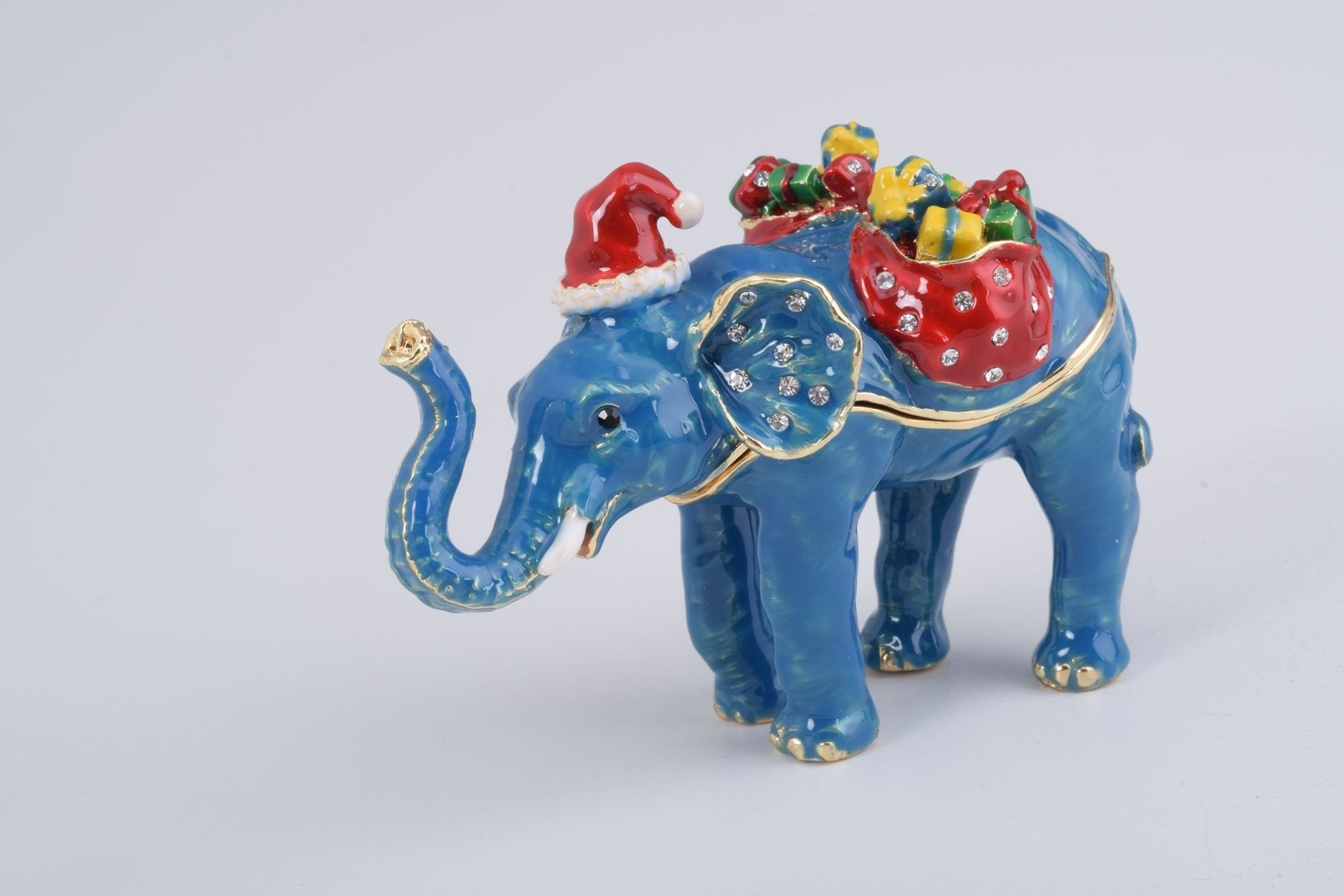 Christmas Elephant bearing gifts and presents-4