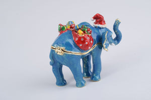 Christmas Elephant bearing gifts and presents-7