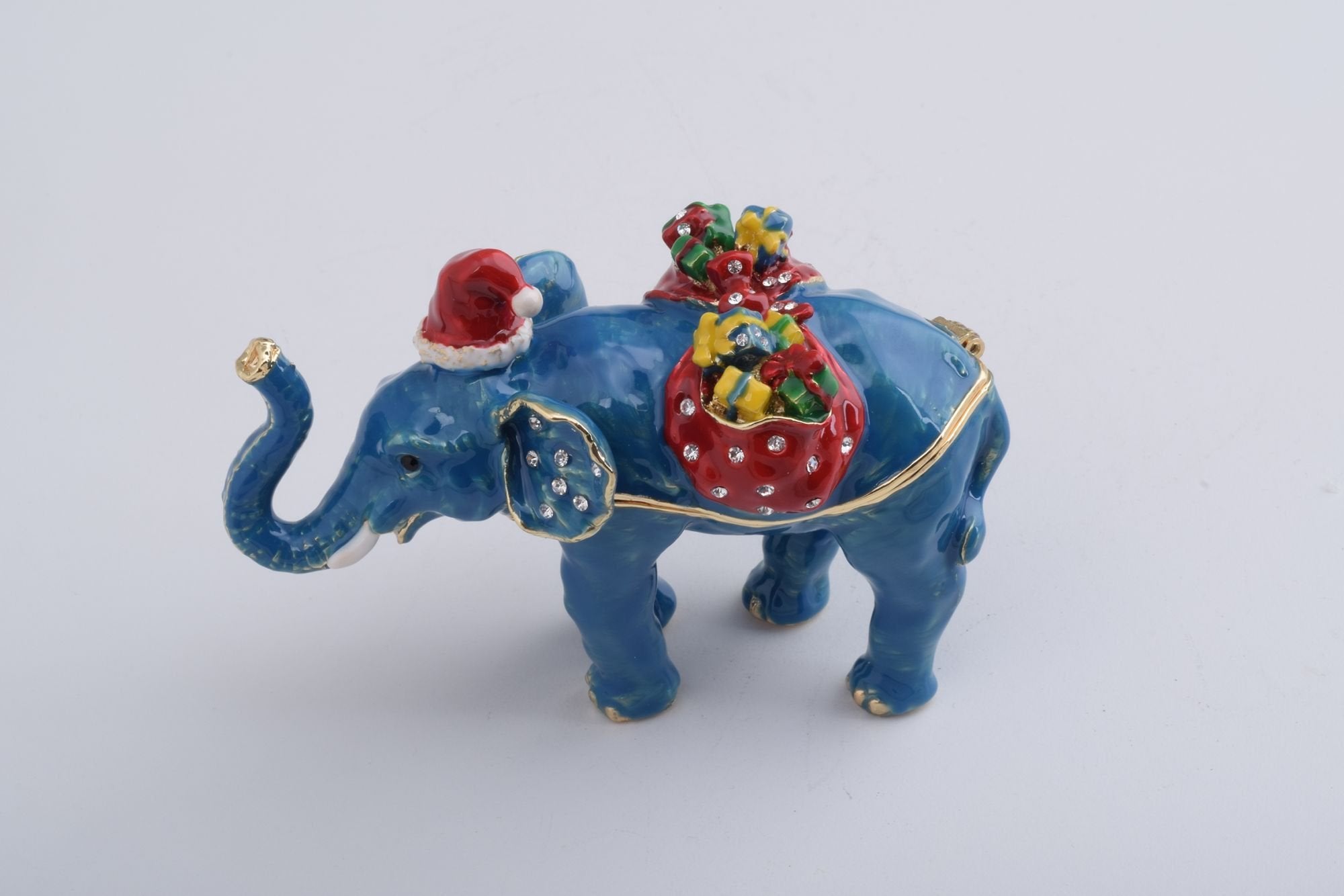 Christmas Elephant bearing gifts and presents-8