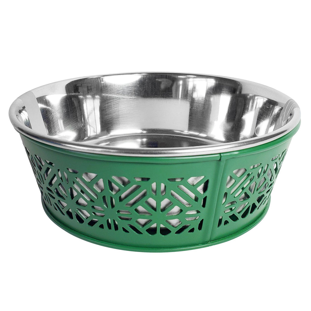 Country Bowl - Stainless Steel - Dark Green - 99fab 