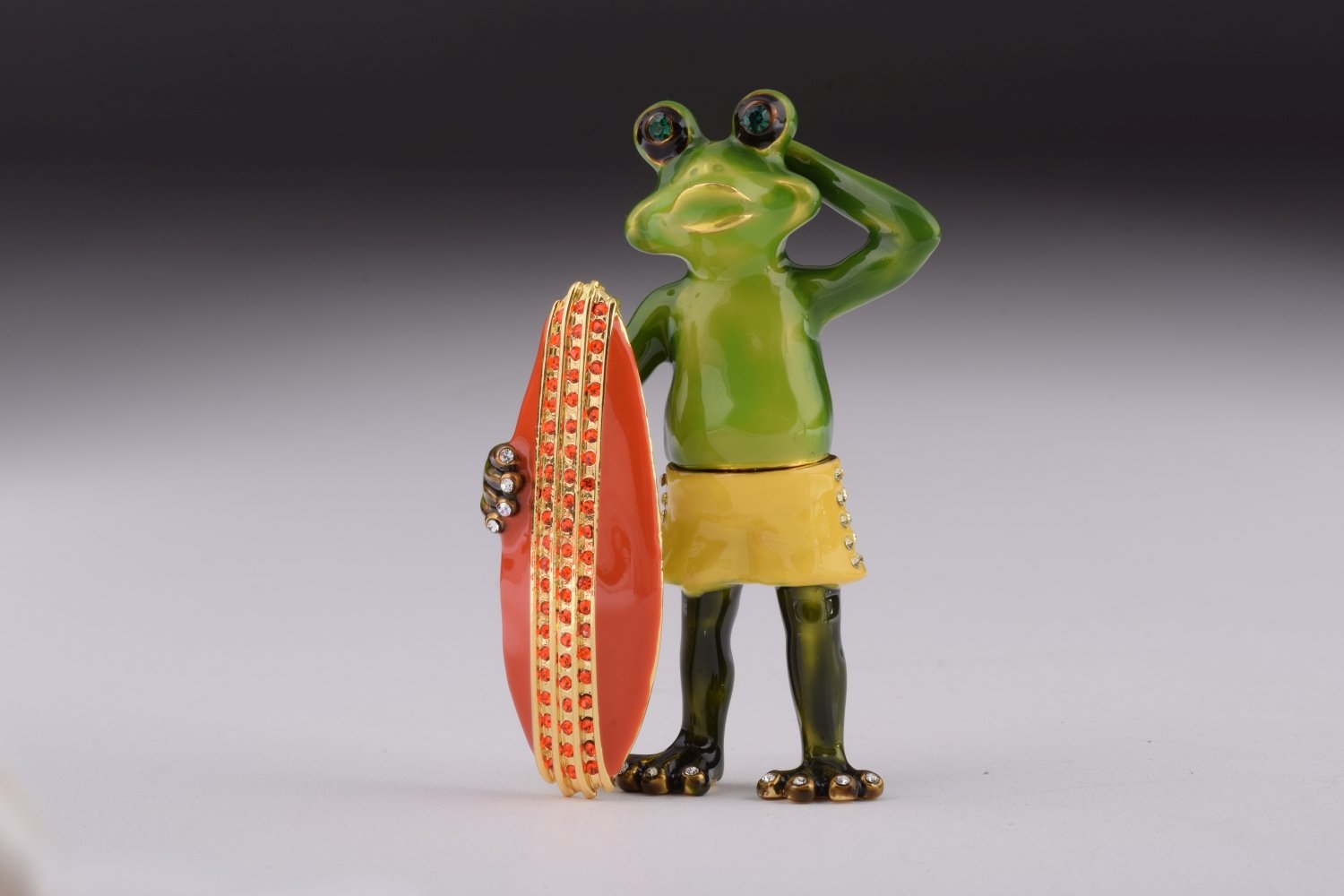 Frog Holding a Surfboard