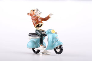 Dog on Vespa