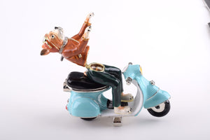 Dog on Vespa