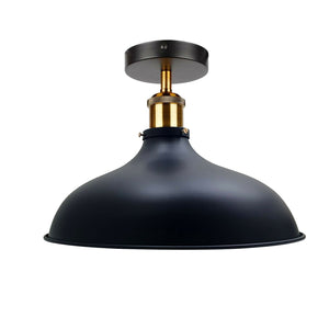 Semi Flush Mount Ceiling Light Fitting, Metal Light Shade Pendant Lighting Lamp, For Bars, Restaurants, Kitchen~1447