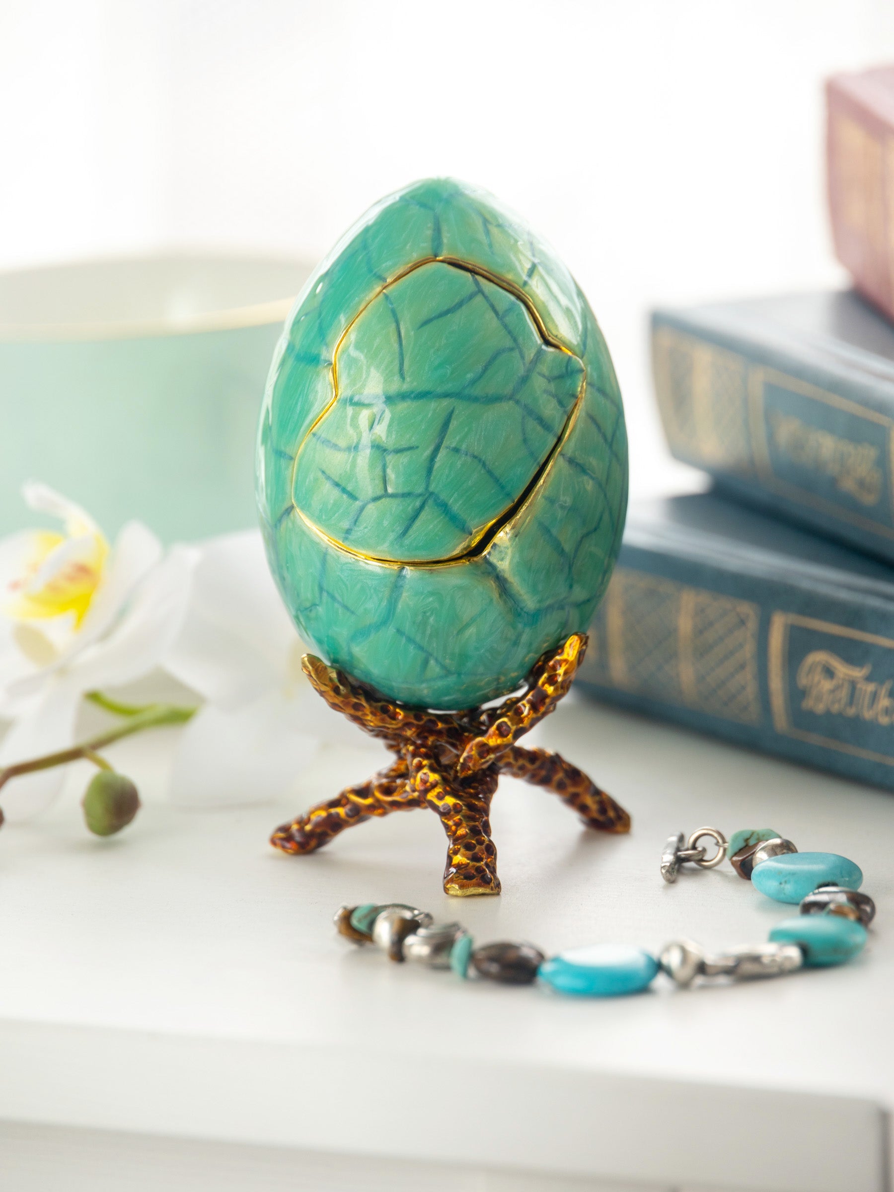 Turquoise Faberge Egg-8