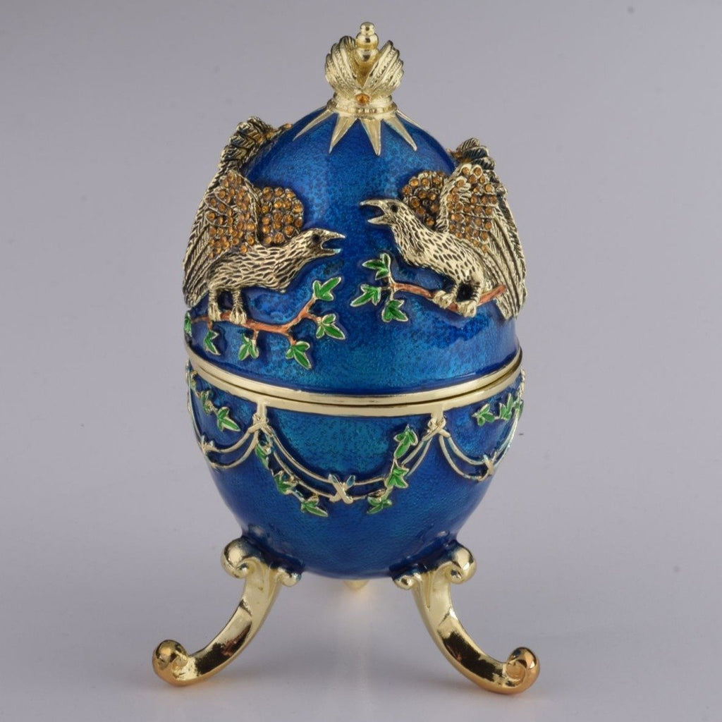 Blue Russian Egg with Eagles Music Playing Egg - 99fab 