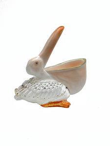 White pelican trinket box