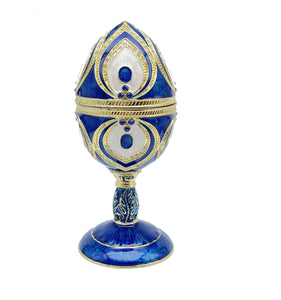 Blue Faberge Egg Beethoven Music Playing