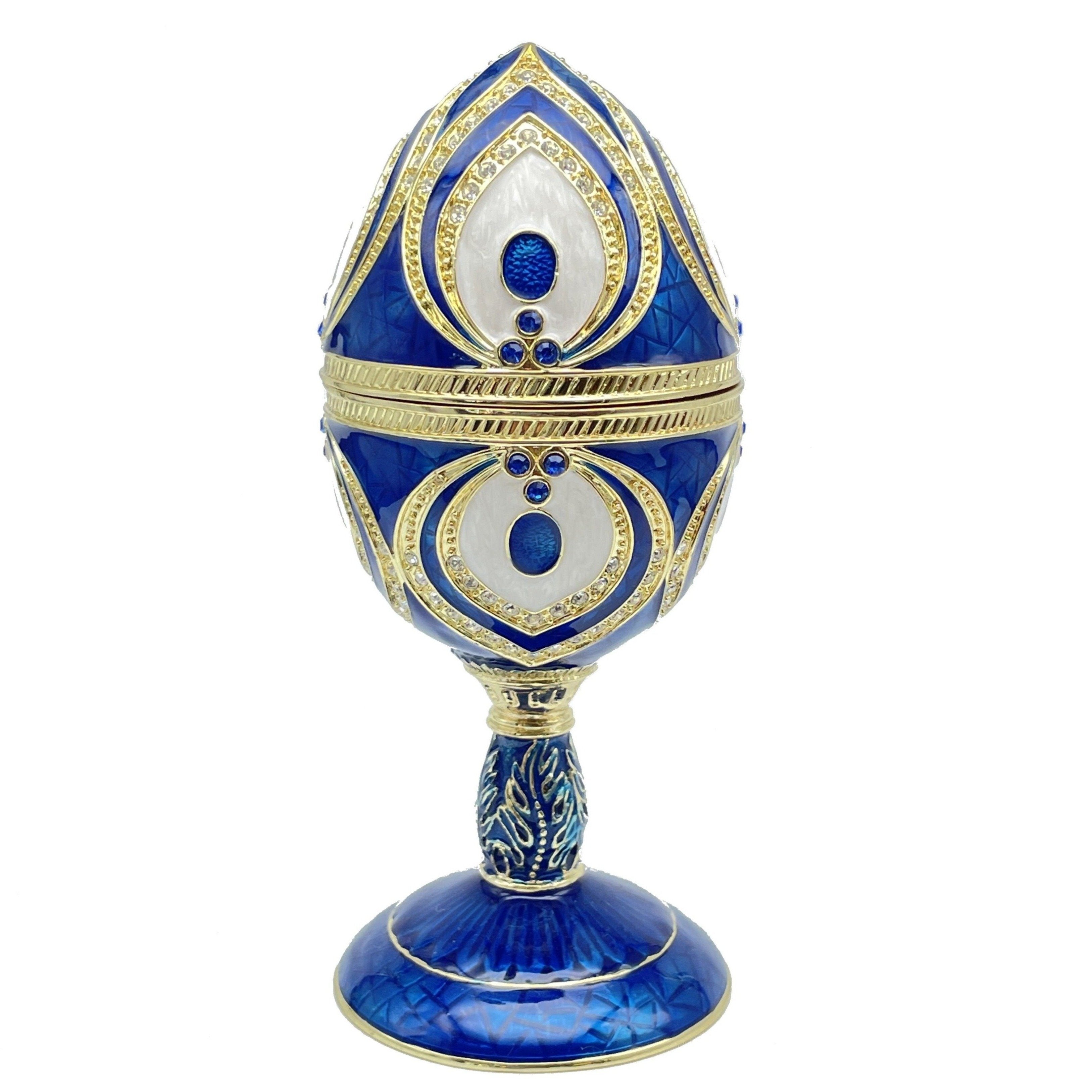 Blue Faberge Egg Beethoven Music Playing