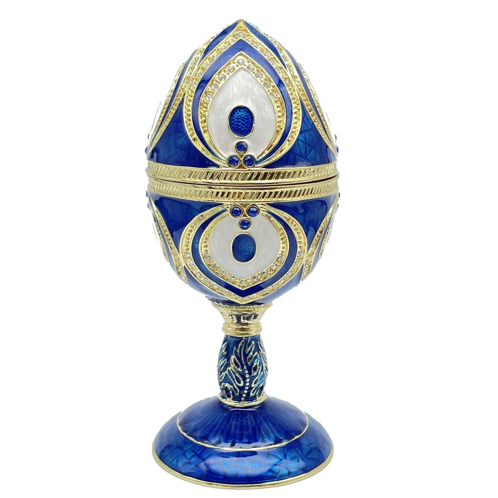 Blue Faberge Egg Beethoven Music Playing - 99fab 