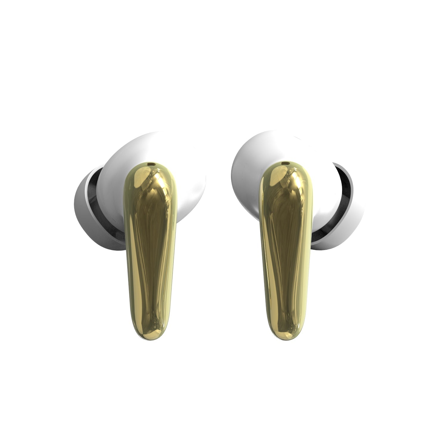 AIR Focus ANC Pearl White and Gold Active Noise Cancelling Earbuds (In Ear Wireless Headphones)