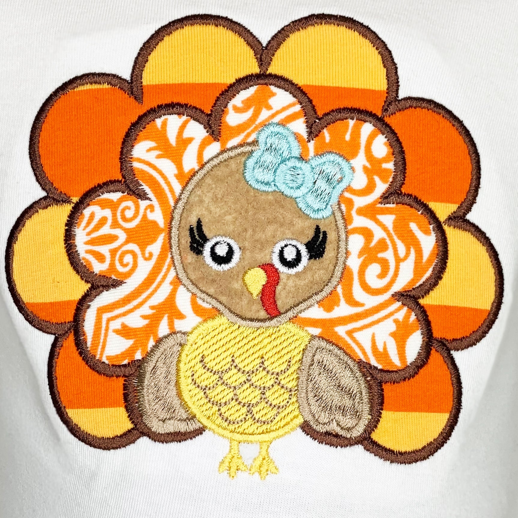 Big Little Girls Autumn Turkey Tunic & Leggings Holiday Thanksgiving Clothes