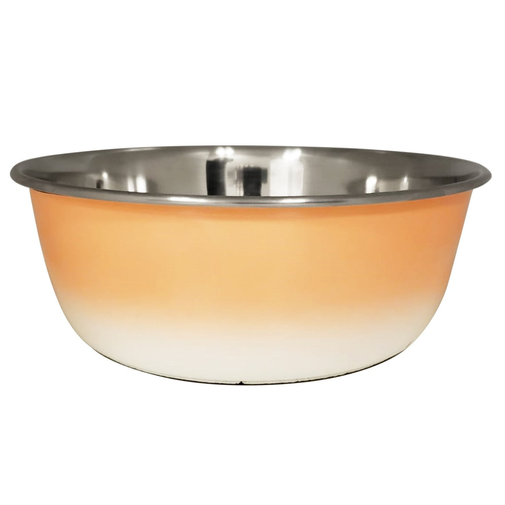 DUROBOLZ Ombre Deep Bowl with Rubber Bottom - Stainless Steel - Coral Peach - 99fab 