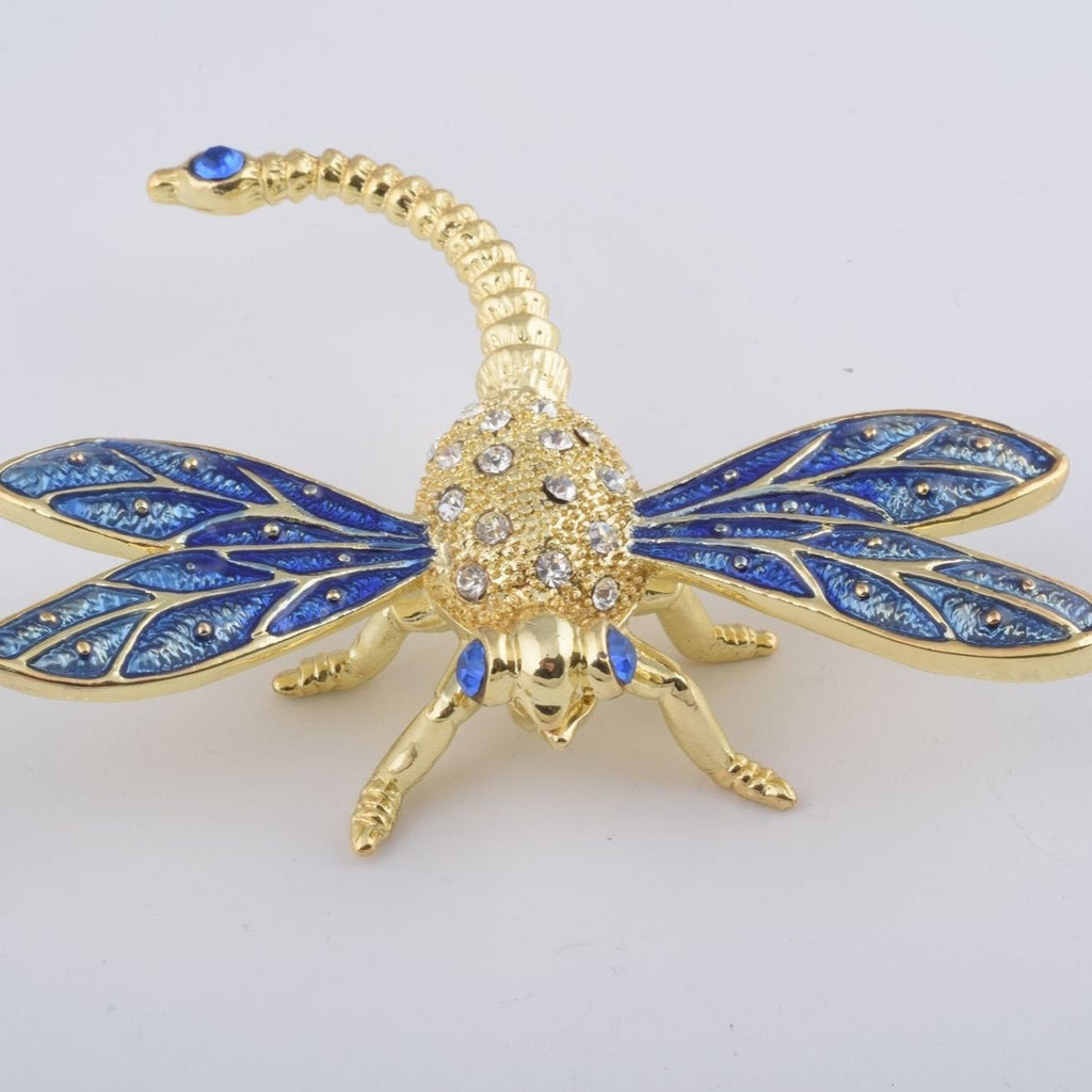 Golden Blue Dragonfly-0