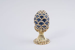 Golden Blue pineapple Shape Faberge Egg