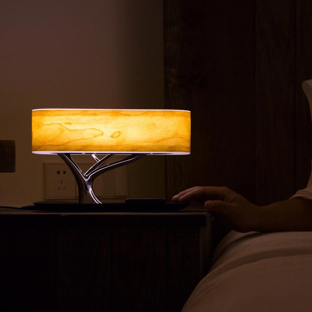 Light Of Tree Table Lamp Bluetooth WiFi Speaker Wireless Phone Charging - table lamp - 99fab.com